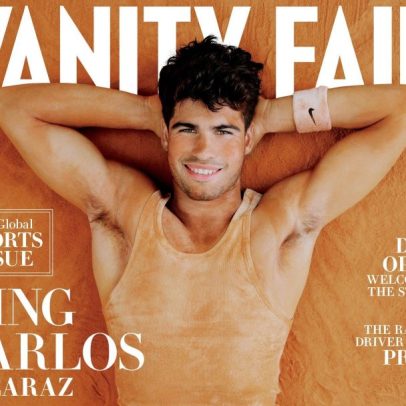 Alcaraz, afastado do circuito, estrela capa da Vanity Fair
