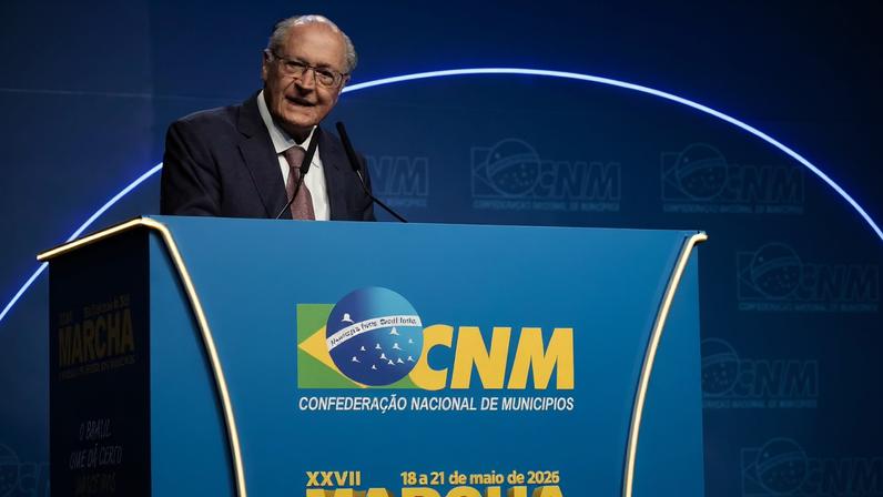 Alckmin enfrenta vaias na abertura da Marcha dos Prefeitos e defende relação republicana com municípios. (Foto: Cadu Gomes/VPR)