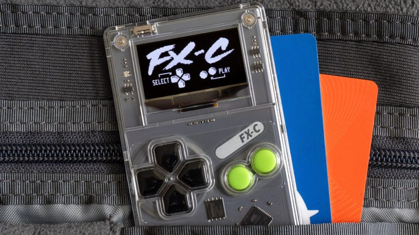 The Arduboy FX-C squeezes a lot of entertainment into a thin, credit card-sized handheld.
