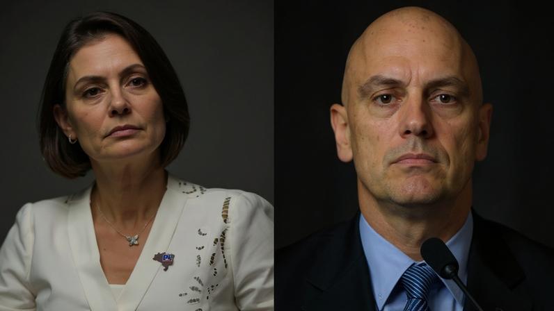 Michelle Bolsonaro afirma acreditar na conversão de Moraes