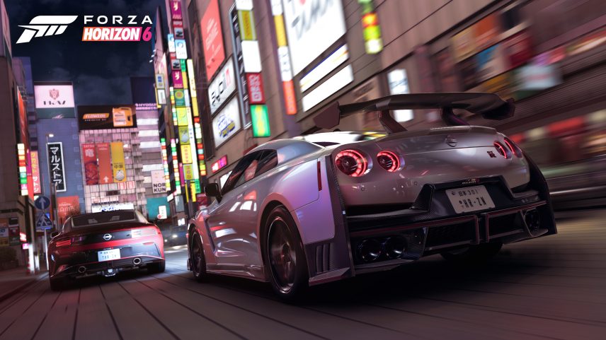 A screenshot from the video game Forza Horizon 6.