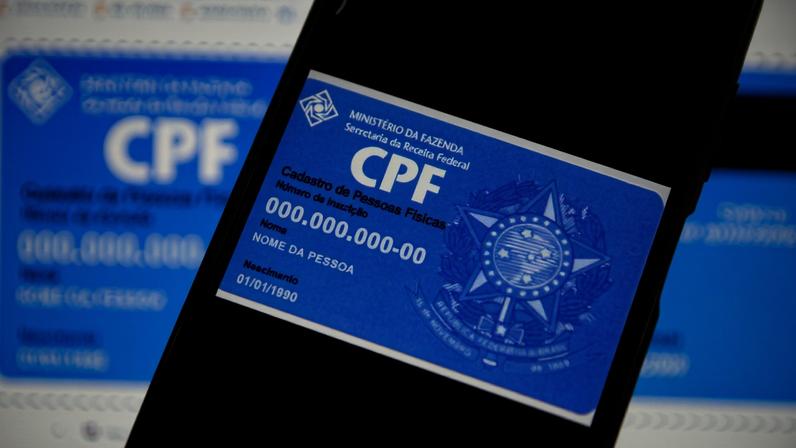 CPF, receita federal, documento — Foto: Adriana Toffetti/Ato Press/Estadão Conteúdo