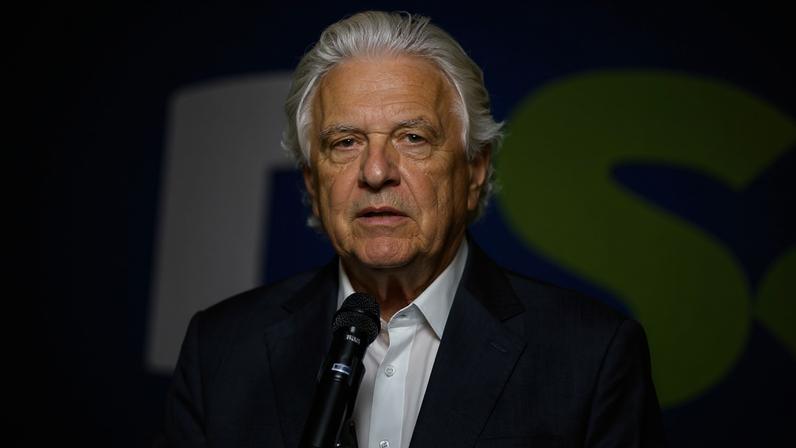 Ronaldo Caiado foi o escolhido do PSD para a disputa presidencial — Foto: Roberto Sungi/Ato Press/Estadão Conteúdo