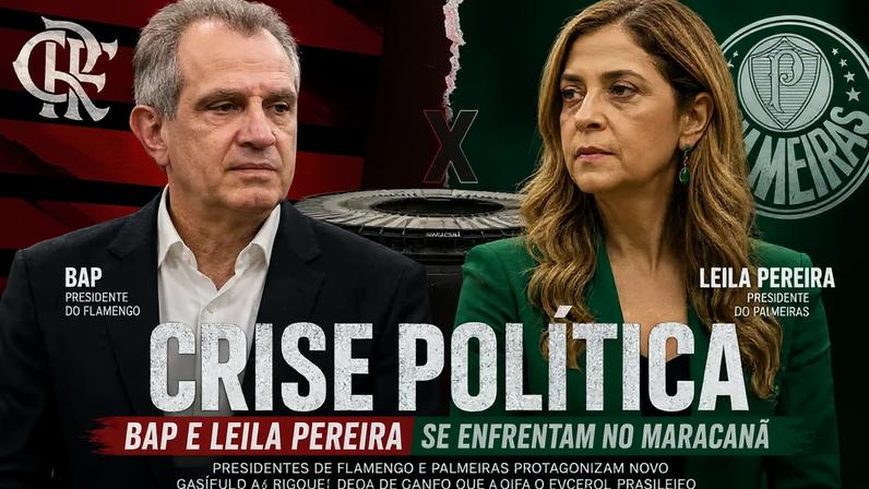Flamengo de Bap e Palmeiras de Leila duelam no Maracanã (Foto: Arte/L!)