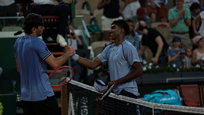 Taylor Fritz e Nishesh Basavareddy (Foto: Clement Mahoudeau/FFT)