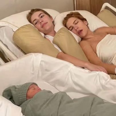 Lore Improta passa noite em claro com filho recém-nascido após 15h de parto