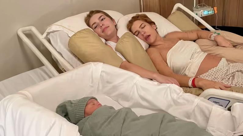 Lore Improta passa noite em claro com filho recém-nascido após 15h de parto