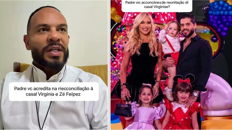 Padre próximo à família comenta o que viu entre Virginia Fonseca e Zé Felipe