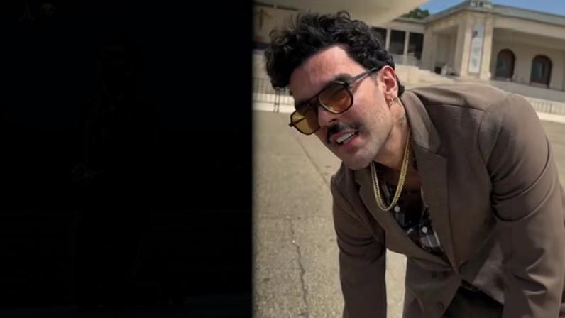 Luan Pereira mostra joelhos após cumprir promessa em Portugal