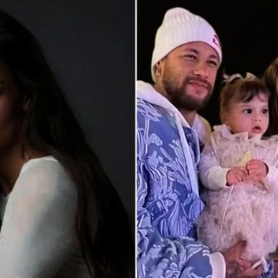 Amanda Kimberlly se emociona com atitude da filha com Neymar