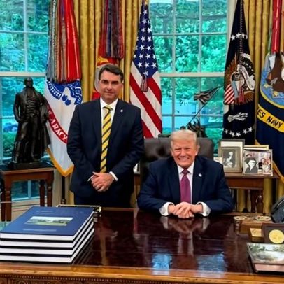 Trump elogia Lula em reunião com Flávio Bolsonaro