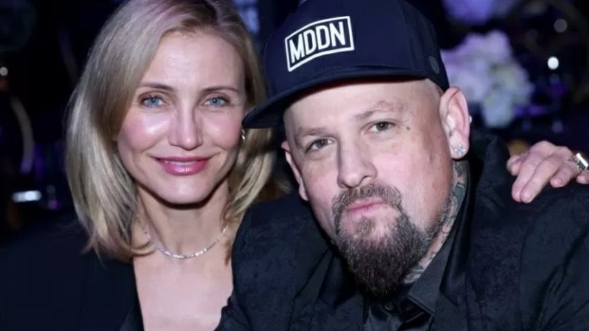 Cameron Diaz e Benji Madden — Foto: Getty Images