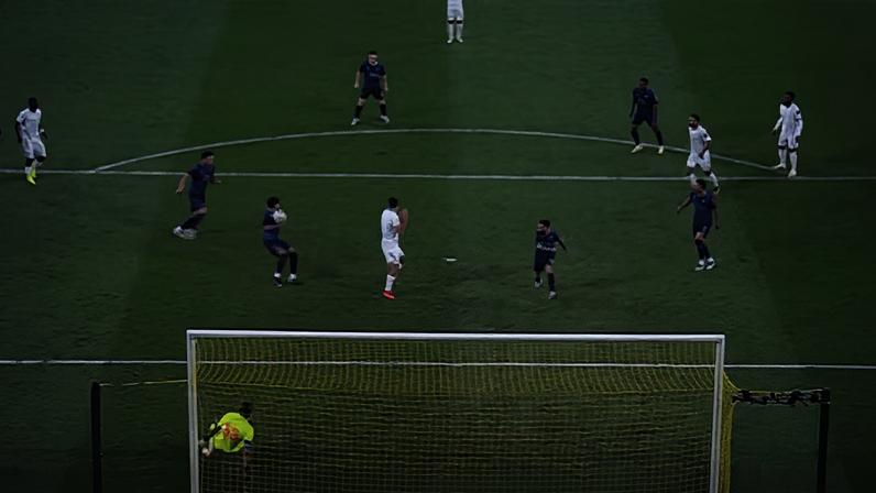 Gol contra do Al-Ula, de Michael, pela segunda divisão da Arábia Saudita — Foto: Reprodução