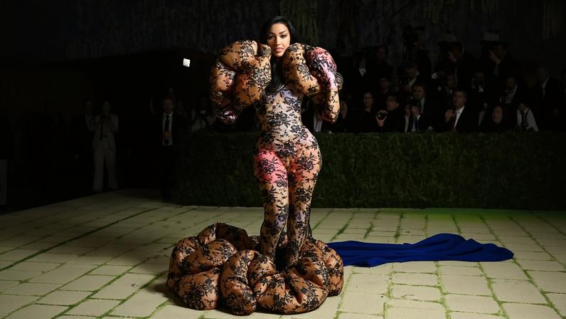 Cardi B looked sensational at Met Gala 2026 in a sheer black lace Marc Jacobs dress.