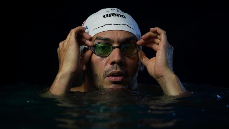 Guilherme Caribé disputa a prova dos 50m livre no Troféu Maria Lenk