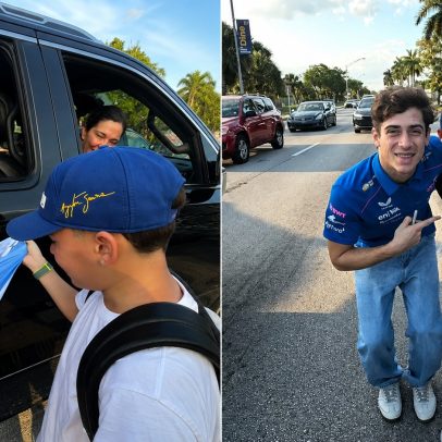 Franco Colapinto atende fã emocionado em estrada após GP de Miami