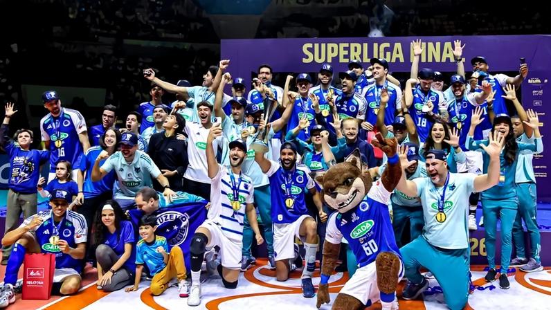 Cruzeiro amplia hegemonia no vôlei brasileiro