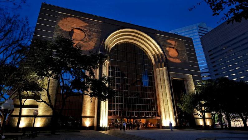 The Wortham Theater Center, home to the Houston Grand Opera, which will sponsor a prize at this year's Untitled Art Houston fair.