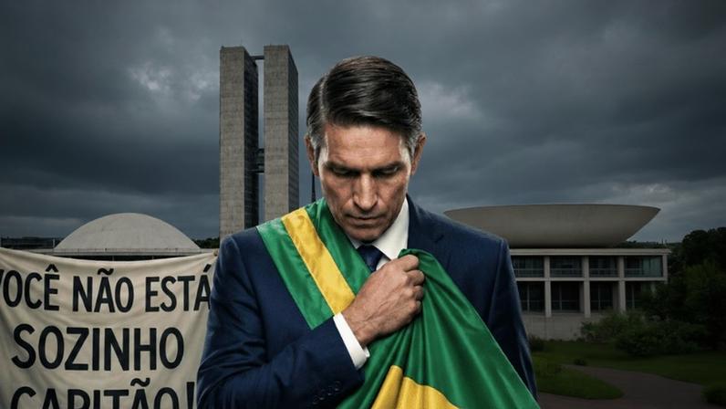 Cartaz de divulgação do filme Dark Horse, sobre Jair Bolsonaro