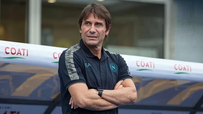Antonio Conte no Napoli — Foto: Reprodução