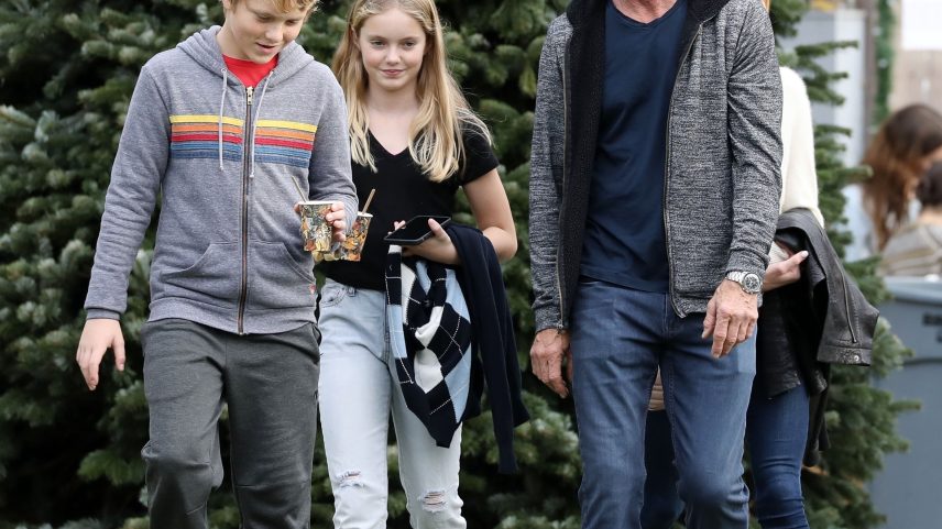 Dennis Quaid (pictured above with wife Laura Savoie and his twins Thomas and Zoe in 2019) filed a petition to terminate his monthly child support to ex-wife Kimberly Buffington for Thomas and Zoe.
