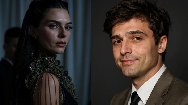 Kendall Jenner e Jacob Elordi — Foto: Getty Images e Divulgação