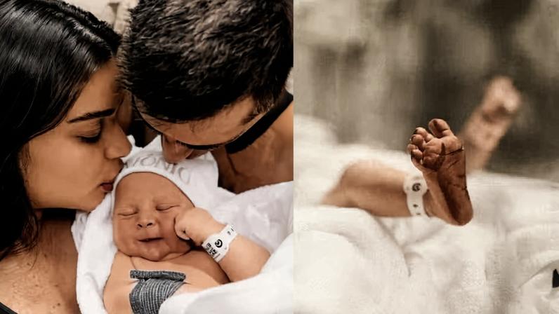 Gabriella Mustafá dá à luz Antônio, seu segundo filho — Foto: @gabrielajustinofotografia