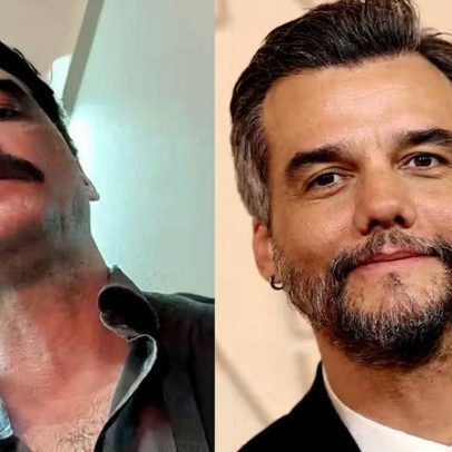 Wagner Moura surge com bigode em caracterização para filme de vampiro