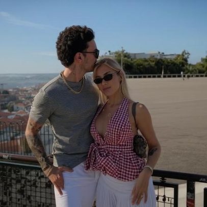 Luan Pereira cumpre promessa com a noiva em Portugal antes do show em Coimbra