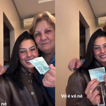 Ana Castela recebe R$100 da avó: "Toda vez"