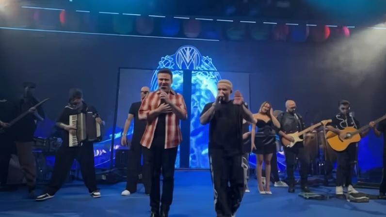 Após separação, Matheus se apresenta com Kauan na festa da filha de Virginia — Foto: Reprodução/Instagram