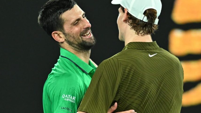 Djokovic parabeniza Sinner pela conquista e o recebe no clube exclusivo