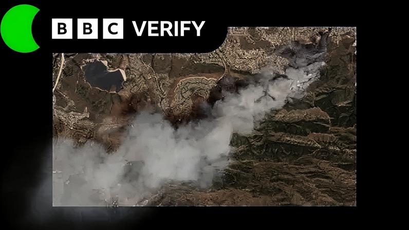 Imagens de satélite capturam incêndios florestais ativos na Califórnia
