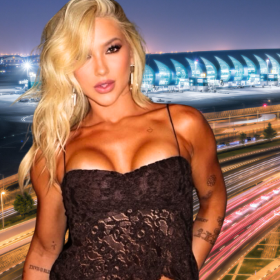 Virginia Fonseca visita o DXB, o aeroporto mais luxuoso de Dubai