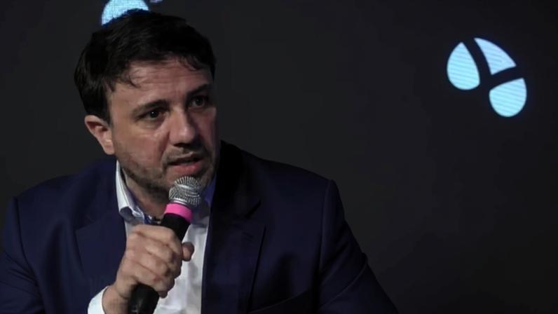 Renan Santos, Ronaldo Caiado e Aldo Rebelo (à direita) — Foto: Reprodução