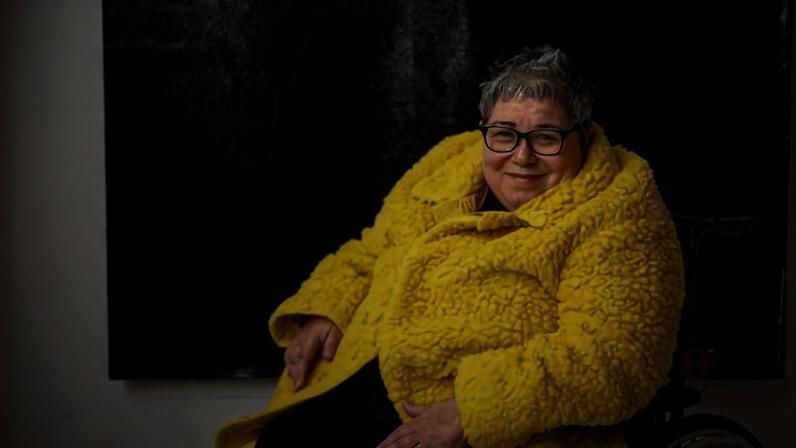 Angela de la Cruz’s show *Upright* is running at Ikon Gallery until September Photo: Alexander James