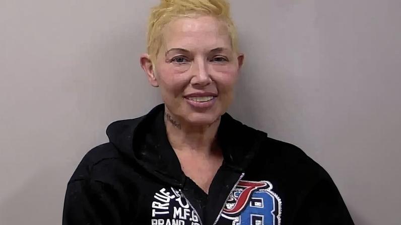 Kim Scott (seen here in a mugshot) allegedly slurred her words and blew nearly three times the legal limit when she was arrested in Mt. Clemens, Michigan, for a DUI last week.