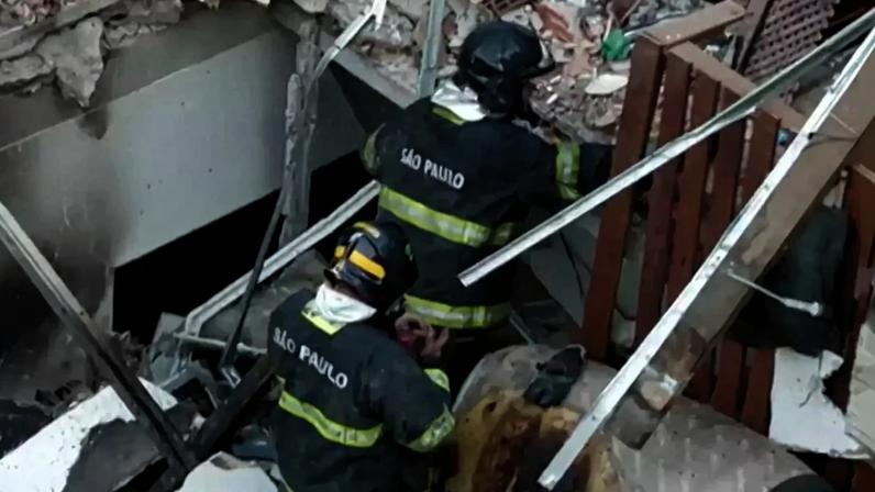 Explosão em Jaguaré, zona oeste de São Paulo. Foto: TV Band/Reprodução