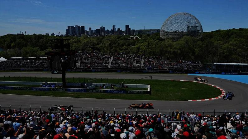 Gabriel Bortoleto liderando pelotão no GP do Canadá pela F1 2026 (Foto: Minas Panagiotakis/Getty Images/AFP)
