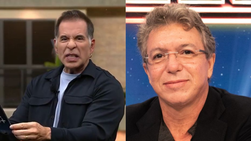 Boninho faz Leandro Hassum ler recado do Disney+ ao vivo após gafe