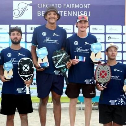 Quarta etapa do circuito de beach tennis define campeões em Copacabana