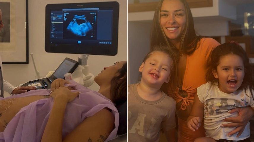 Grávida Tainá Militão celebra Primeiro Dia das Mães com três filhos