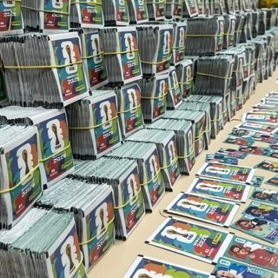 Polícia apreende 200 mil figurinhas da Copa falsificadas no Rio de Janeiro