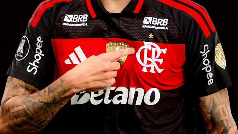 Camisa do Flamengo com a logo do BRB (Foto: Divulgação/Flamengo)