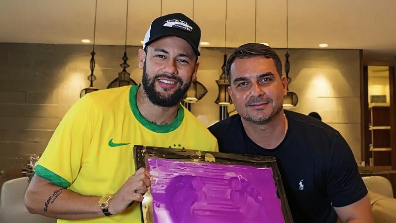 Neymar e Flávio Bolsonaro
