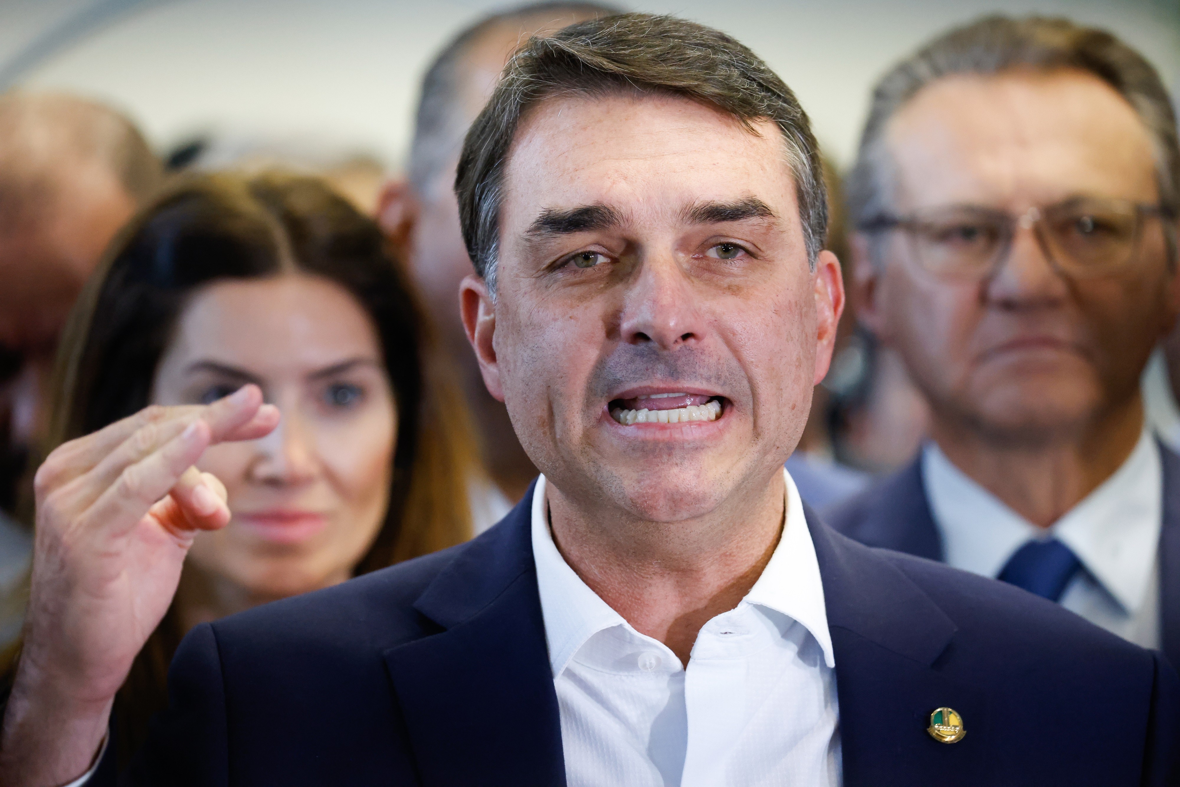Flávio Bolsonaro participa do AgriShow. Foto: reprodução/ Instagram