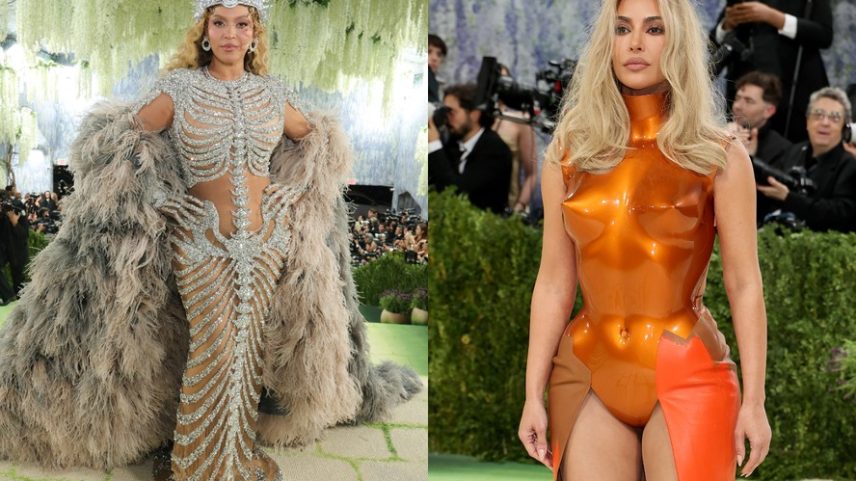 Beyoncé e Kim Kardashian no Met Gala 2026 — Foto: Getty