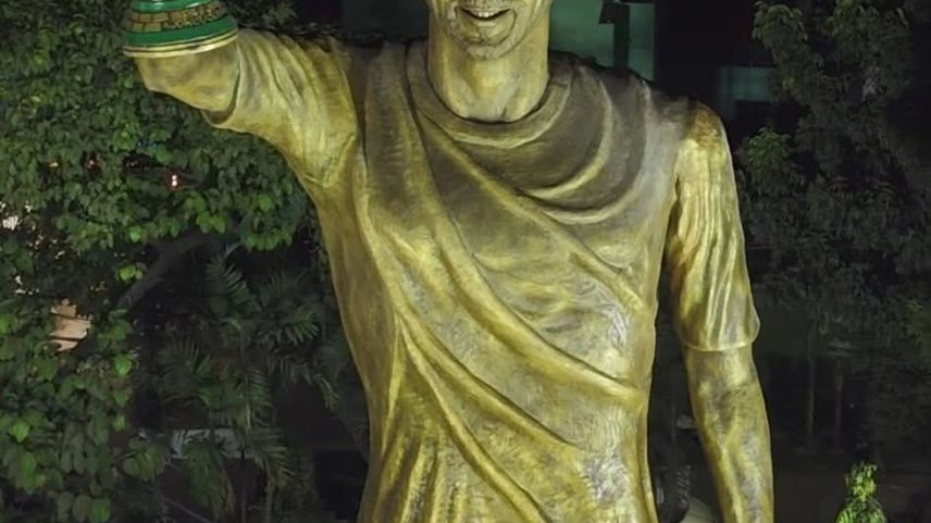Messi participará da inauguração de estátua gigante em Calcutá, na Índia — Foto: Reprodução