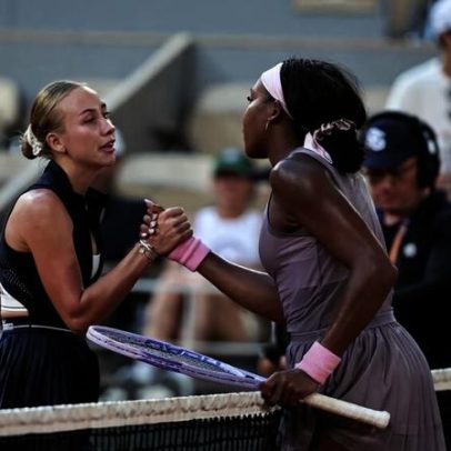 Gauff, atual campeã, lamenta queda e perde em Roma