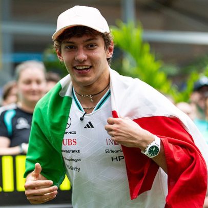 Kimi Antonelli celebra vitória em Miami em homenagem a Alex Zanardi